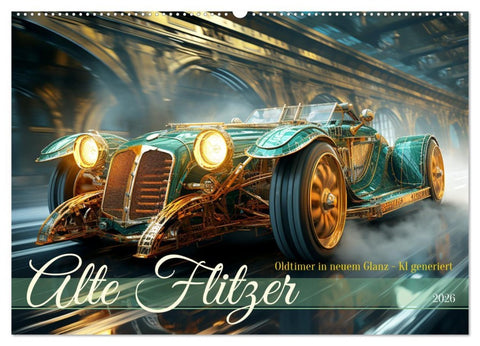 Alte Flitzer (Wandkalender 2026 DIN A2 quer), CALVENDO Monatskalender