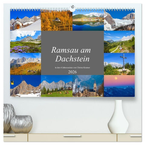 Ramsau am Dachstein (hochwertiger Premium Wandkalender 2026 DIN A2 quer), Kunstdruck in Hochglanz
