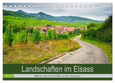 Landschaften im Elsass (Tischkalender 2027 DIN A5 quer), CALVENDO Monatskalender
