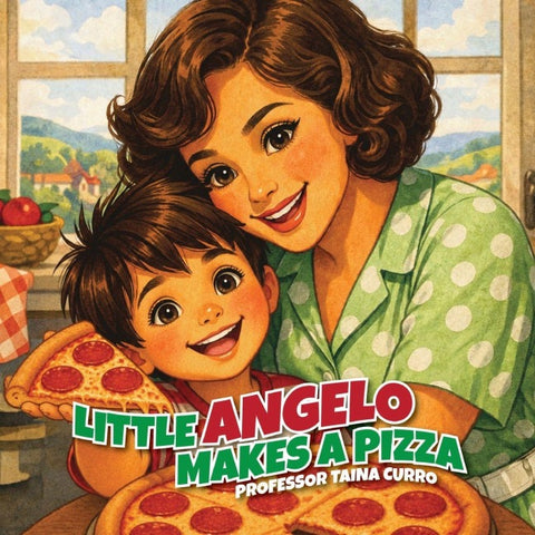 Little Angelo Makes a Pizza