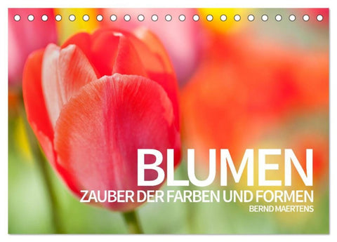 BLUMEN Zauber der Farben und Formen (Tischkalender 2026 DIN A5 quer), CALVENDO Monatskalender