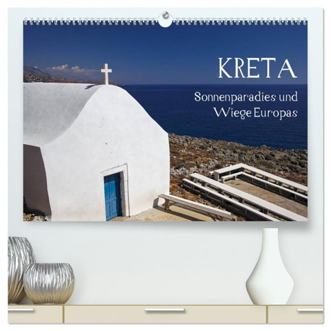 Kreta - Sonnenparadies und Wiege Europas (hochwertiger Premium Wandkalender 2026 DIN A2 quer), Kunstdruck in Hochglanz