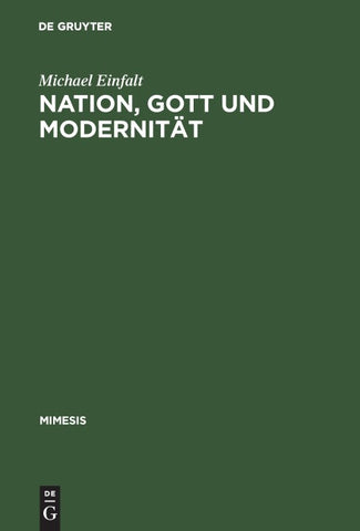 Nation, Gott und Modernität