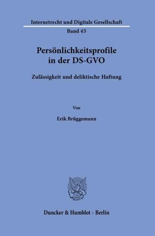 Persönlichkeitsprofile in der DS-GVO.