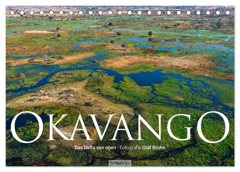 Okavango - Das Delta von oben (Tischkalender 2027 DIN A5 quer), CALVENDO Monatskalender