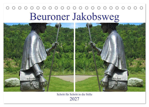 Beuroner Jakobsweg (Tischkalender 2027 DIN A5 quer), CALVENDO Monatskalender