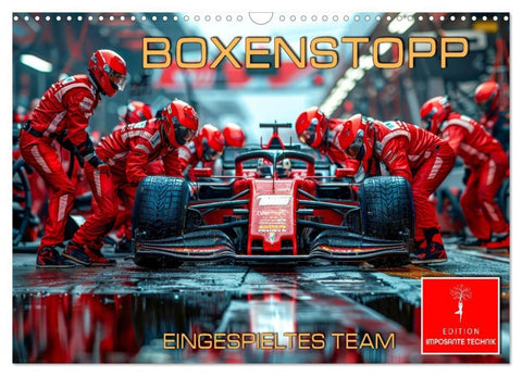 Boxenstopp - eingespieltes Team (Wandkalender 2027 DIN A3 quer), CALVENDO Monatskalender