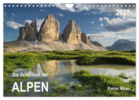 Die Schönheit der Alpen (Wandkalender 2027 DIN A4 quer), CALVENDO Monatskalender
