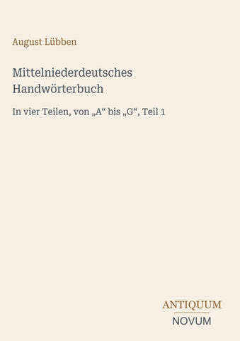 Mittelniederdeutsches Handwörterbuch
