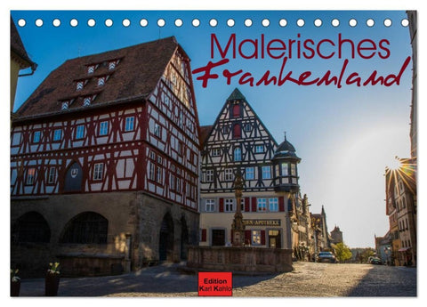 Malerisches Frankenland (Tischkalender 2026 DIN A5 quer), CALVENDO Monatskalender