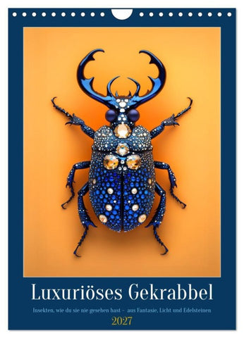 Luxuriöses Gekrabbel (Wandkalender 2027 DIN A4 hoch), CALVENDO Monatskalender