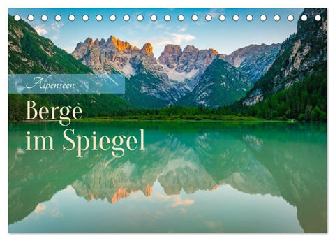 Alpenseen - Berge im Spiegel (Tischkalender 2027 DIN A5 quer), CALVENDO Monatskalender