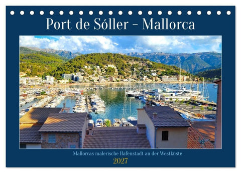 Port de Sóller - Mallorca (Tischkalender 2027 DIN A5 quer), CALVENDO Monatskalender