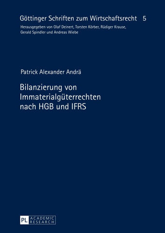 Bilanzierung von Immaterialgueterrechten nach HGB und IFRS