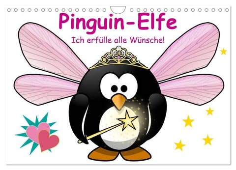 Pinguin-Elfe (Wandkalender 2027 DIN A4 quer), CALVENDO Monatskalender