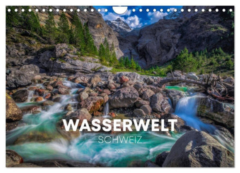 Wasserwelt Schweiz (Wandkalender 2027 DIN A4 quer), CALVENDO Monatskalender