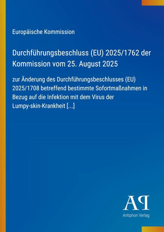 Durchführungsbeschluss (EU) 2025/1762 der Kommission vom 25. August 2025