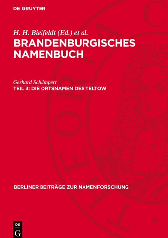Die Ortsnamen des Teltow