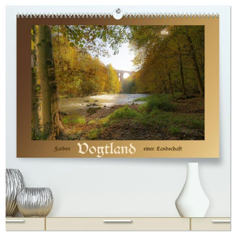 Vogtland - Farben einer Landschaft (hochwertiger Premium Wandkalender 2027 DIN A2 quer), Kunstdruck in Hochglanz