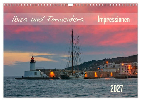 Ibiza und Formentera Impressionen (Wandkalender 2027 DIN A3 quer), CALVENDO Monatskalender