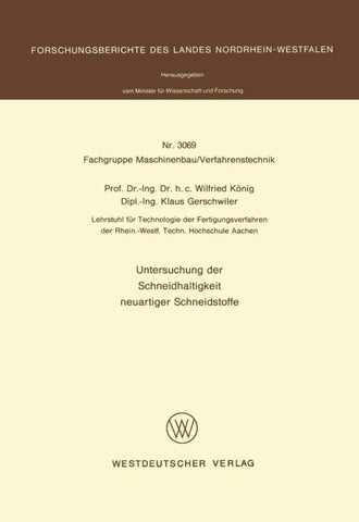 Untersuchung der Schneidhaltigkeit neuartiger Schneidstoffe