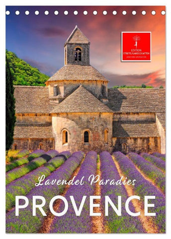 Provence Lavendel Paradies (Tischkalender 2027 DIN A5 hoch), CALVENDO Monatskalender