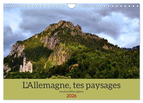 L'Allemagne, tes paysages (Calendrier mural 2026 DIN A4 vertical), CALVENDO calendrier mensuel
