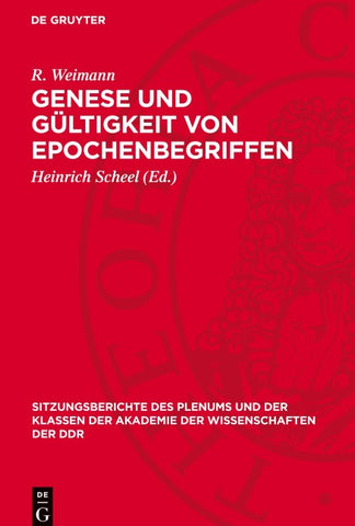 Genese und Gültigkeit von Epochenbegriffen