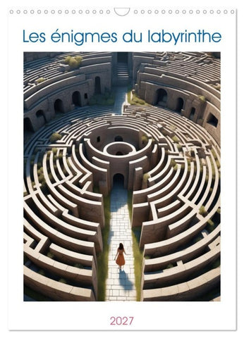 Les énigmes du labyrinthe (Calendrier mural 2027 DIN A3 horizontal), CALVENDO calendrier mensuel