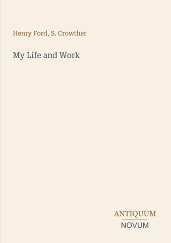 My Life and Work