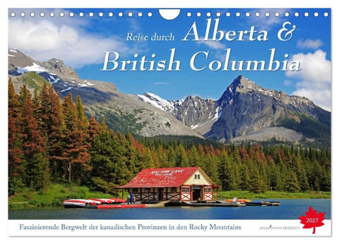 Reise durch Alberta und British Columbia (Wandkalender 2027 DIN A4 quer), CALVENDO Monatskalender