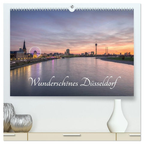 Wunderschönes Düsseldorf (hochwertiger Premium Wandkalender 2027 DIN A2 quer), Kunstdruck in Hochglanz