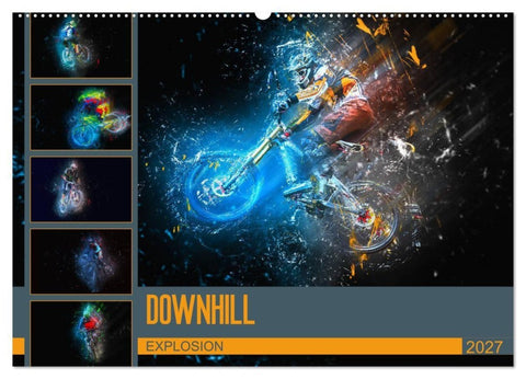 Downhill Explosion (Wandkalender 2027 DIN A2 quer), CALVENDO Monatskalender