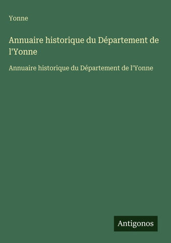 Annuaire historique du Département de l'Yonne
