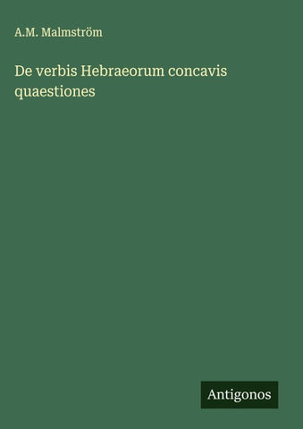 De verbis Hebraeorum concavis quaestiones