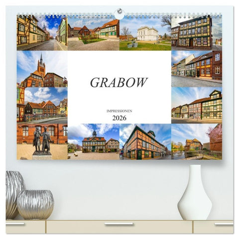 Grabow Impressionen (hochwertiger Premium Wandkalender 2026 DIN A2 quer), Kunstdruck in Hochglanz