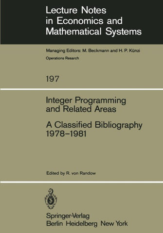 Integer Programming and Related Areas