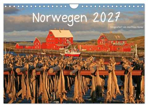 Norwegen 2027 (Wandkalender 2027 DIN A4 quer), CALVENDO Monatskalender