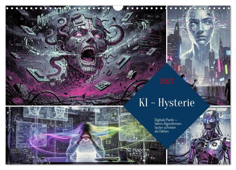 KI - Hysterie (Wandkalender 2027 DIN A3 quer), CALVENDO Monatskalender