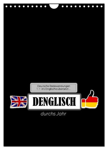 DENGLISCH durchs Jahr (Wandkalender 2027 DIN A4 hoch), CALVENDO Monatskalender