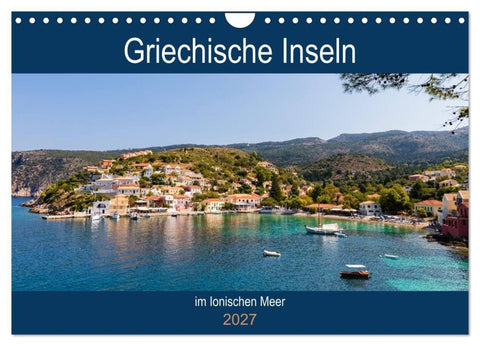 Griechische Inseln im Ionischen Meer (Wandkalender 2027 DIN A4 quer), CALVENDO Monatskalender