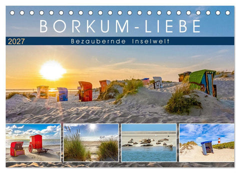 BORKUM-LIEBE (Tischkalender 2027 DIN A5 quer), CALVENDO Monatskalender