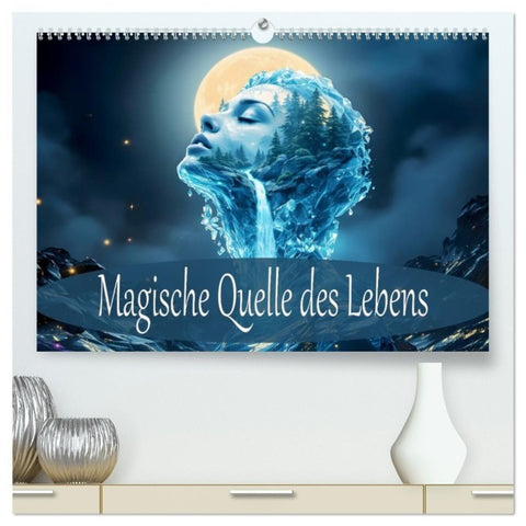 Magische Quelle des Lebens (hochwertiger Premium Wandkalender 2027 DIN A2 quer), Kunstdruck in Hochglanz
