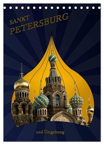 St. Peterburg und Umgebung (Tischkalender 2027 DIN A5 hoch), CALVENDO Monatskalender