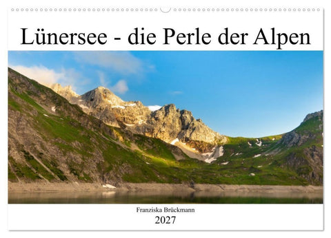 Lünersee - die blaue Perle der Alpen (Wandkalender 2027 DIN A2 quer), CALVENDO Monatskalender