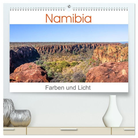 Namibia - Farben und Licht (hochwertiger Premium Wandkalender 2027 DIN A2 quer), Kunstdruck in Hochglanz