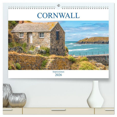 Cornwall Impressionen (hochwertiger Premium Wandkalender 2026 DIN A2 quer), Kunstdruck in Hochglanz