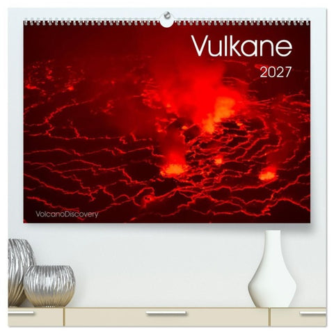 Vulkane 2027 (hochwertiger Premium Wandkalender 2027 DIN A2 quer), Kunstdruck in Hochglanz