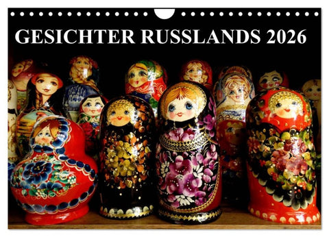 GESICHTER RUSSLANDS 2026 (Wandkalender 2026 DIN A4 quer), CALVENDO Monatskalender