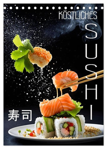 Köstliches Sushi (Tischkalender 2026 DIN A5 hoch), CALVENDO Monatskalender